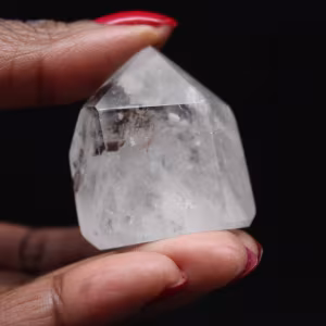 Quartz prism with inclusion