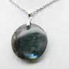 Round labradorite pendant - 1