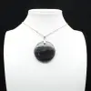Round labradorite pendant - 2