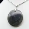 Round labradorite pendant - 1
