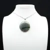 Round labradorite pendant - 7