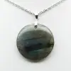 Round labradorite pendant - 1