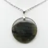 Round labradorite pendant - 2