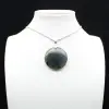 Round labradorite pendant - 9