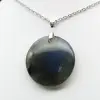Round labradorite pendant - 1