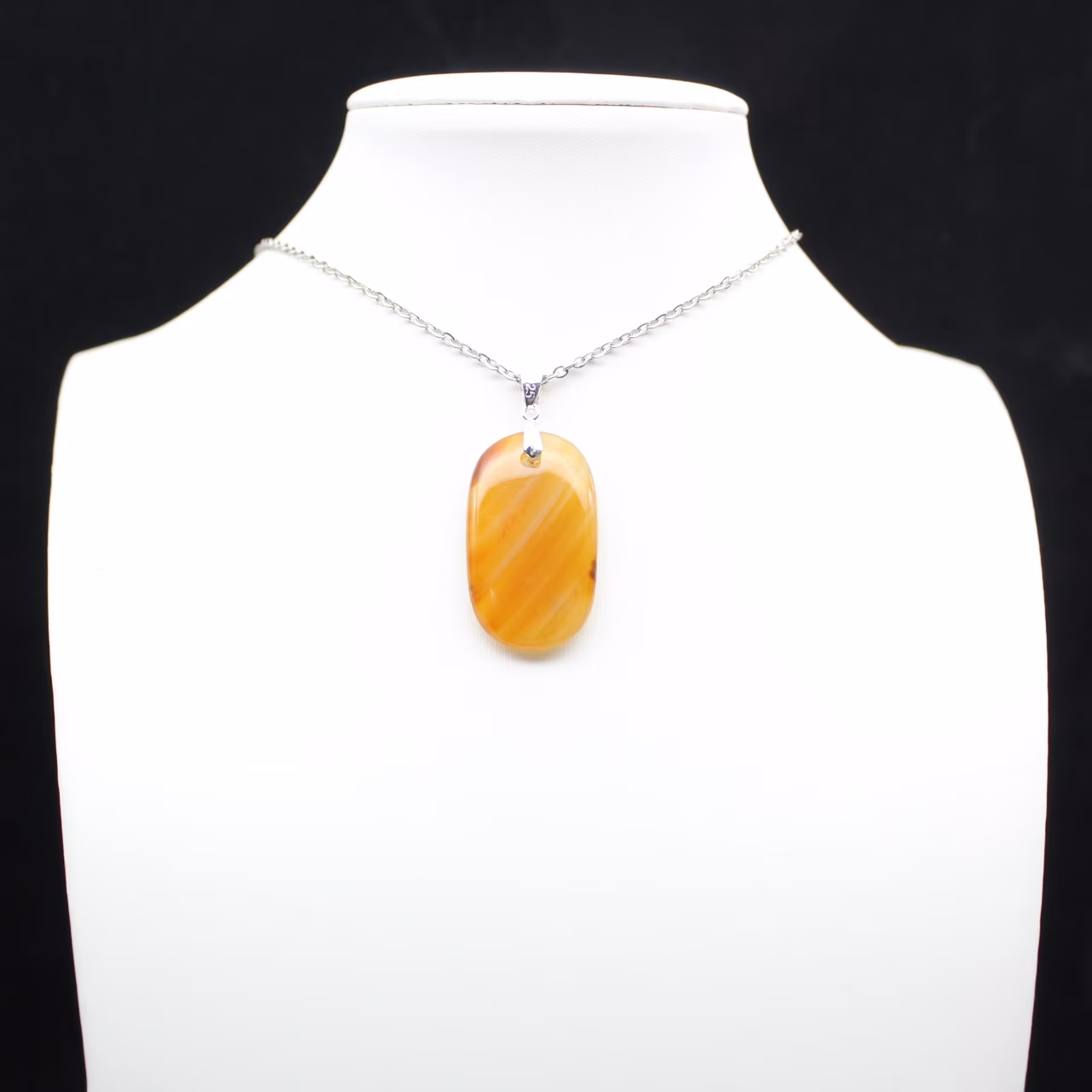 Madagascar carnelian pendant