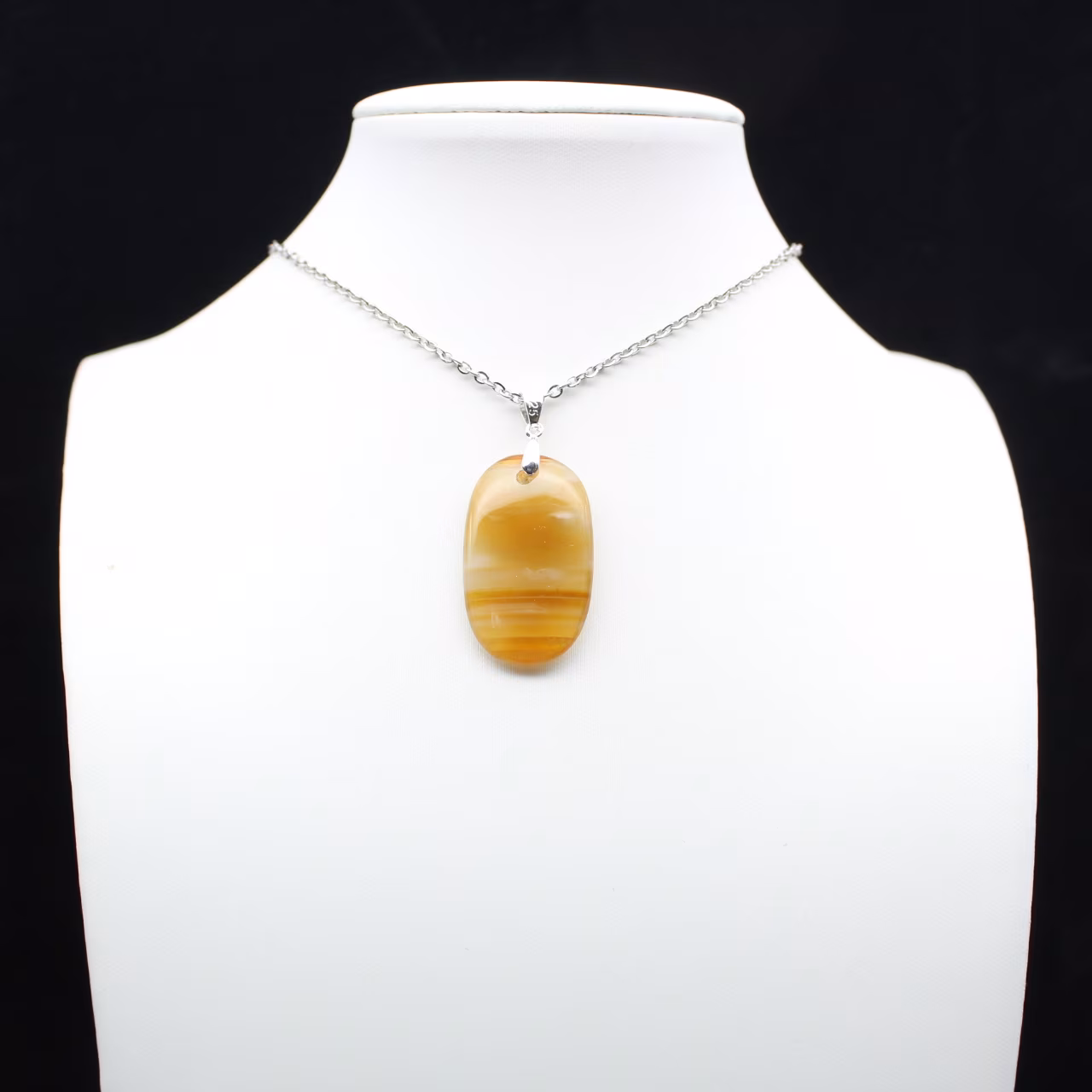 Carnelian stone pendant