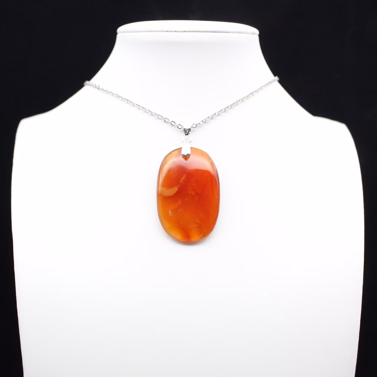 Polished Carnelian Pendant