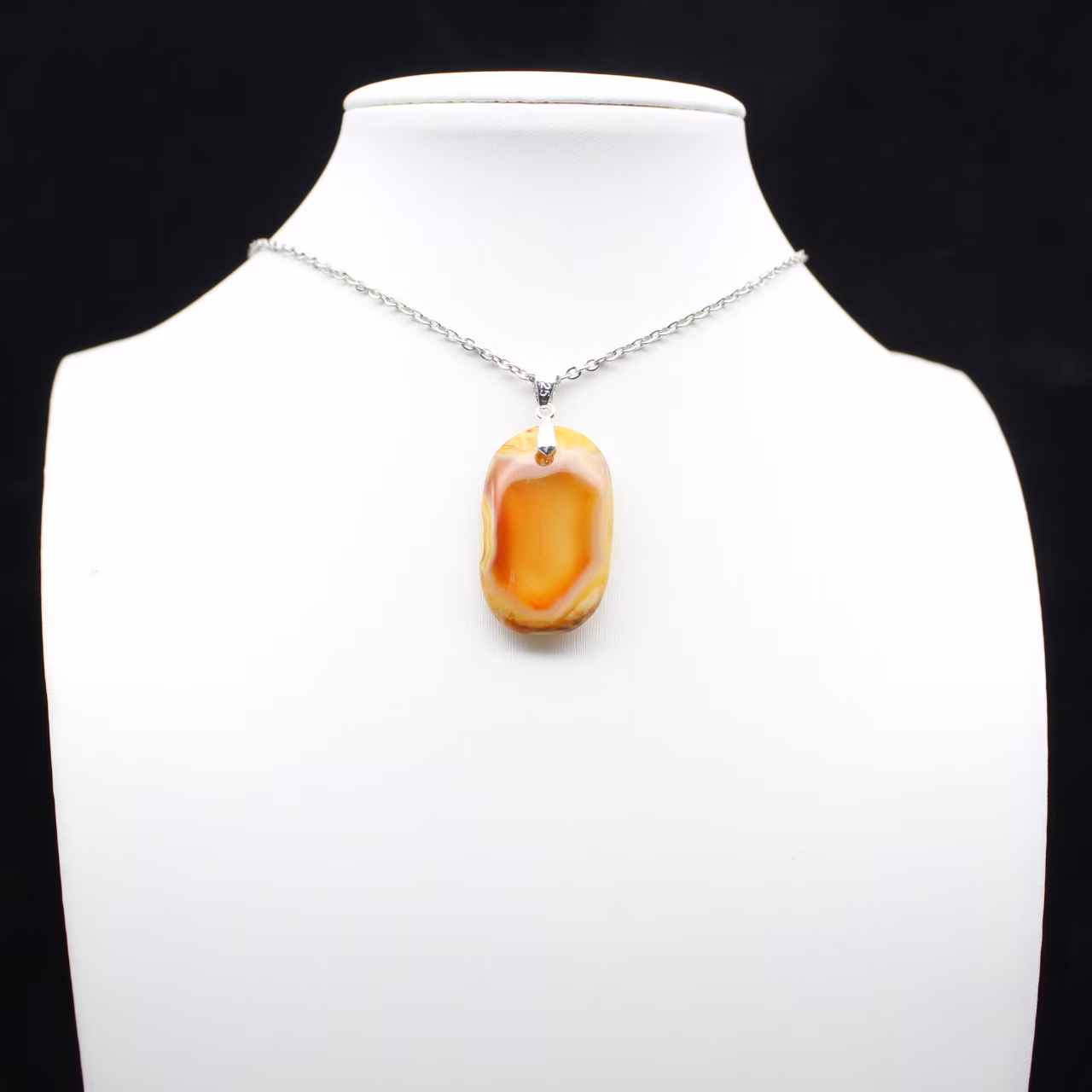 Madagascar carnelian pendant