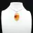 Carnelian stone pendant