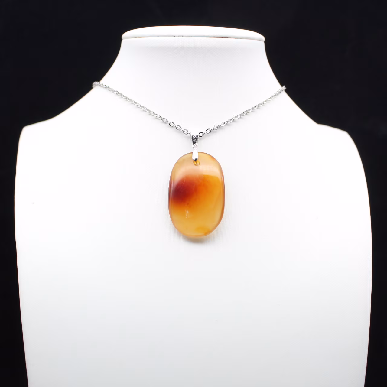 Carnelian stone pendant