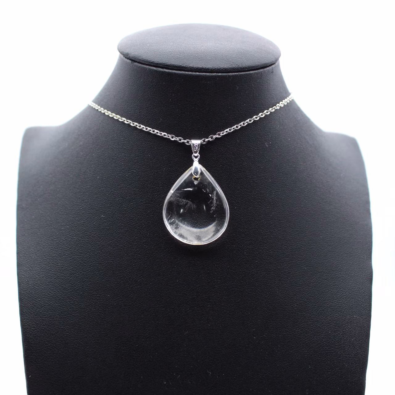 Natural rock crystal pendant