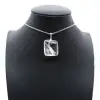 Polished rock crystal pendant - 0