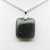 Square Labradorite Stone Pendant - 2