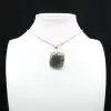 Square labradorite pendant - 0