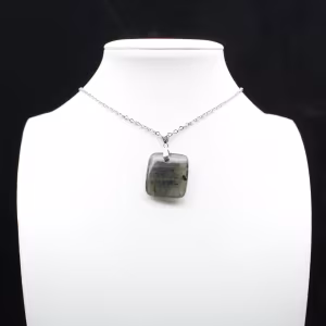 Square labradorite pendant