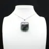 Square labradorite pendant - 3