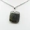 Square labradorite pendant - 1