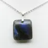 Square Labradorite Stone Pendant - 1