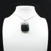 Labradorite square pendant - 0