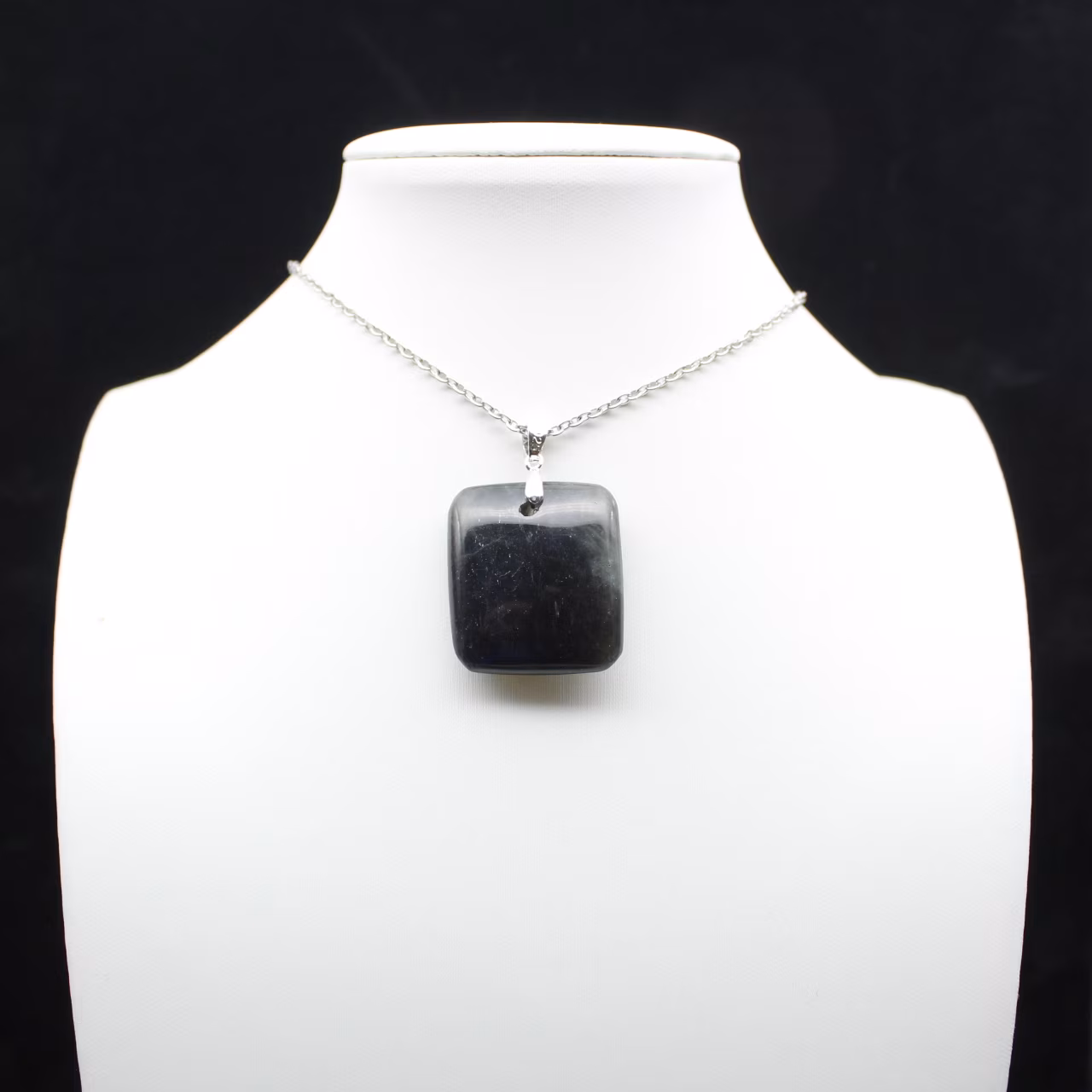 Labradorite square pendant