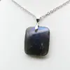 Square labradorite pendant - 1