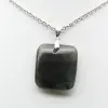Square labradorite pendant - 2
