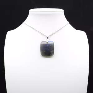 Square labradorite pendant