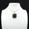 Square labradorite pendant - 0