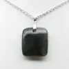 Square labradorite pendant - 2