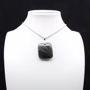 Square labradorite pendant