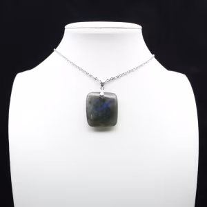 Square labradorite pendant
