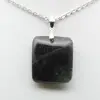 Square Labradorite Stone Pendant - 1