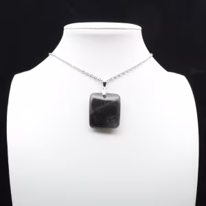 Square Labradorite Stone Pendant