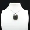 Square labradorite pendant - 7