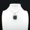 Labradorite square pendant - 0