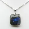 Labradorite square pendant - 2
