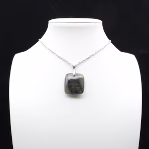 Labradorite square pendant
