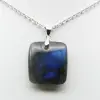 Square Labradorite Stone Pendant - 1