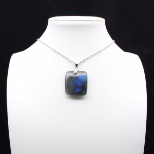 Square Labradorite Stone Pendant