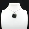 Square labradorite pendant - 9