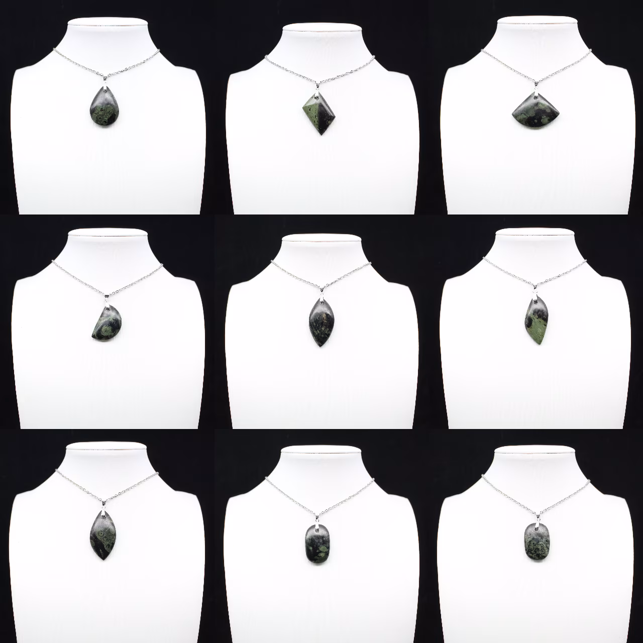 Kambamba Jasper Leaf Pendant