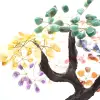 Mineral tree with an amethyst base and leaves made of various minerals - 17