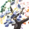 Mineral tree with an amethyst base and leaves made of various minerals - 16