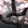 Mineral tree with amethyst base and rose quartz leaves - 14