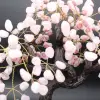 Mineral tree with amethyst base and rose quartz leaves - 16