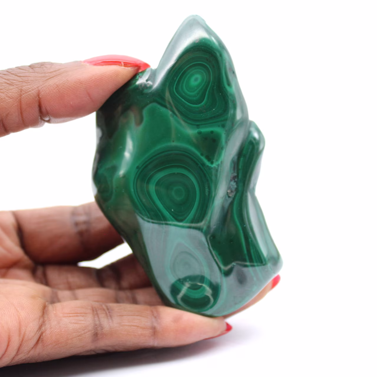 Stone Polished in Malachite