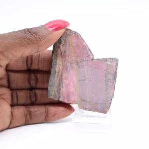 Polished Rhodonite slice quality decoration piece