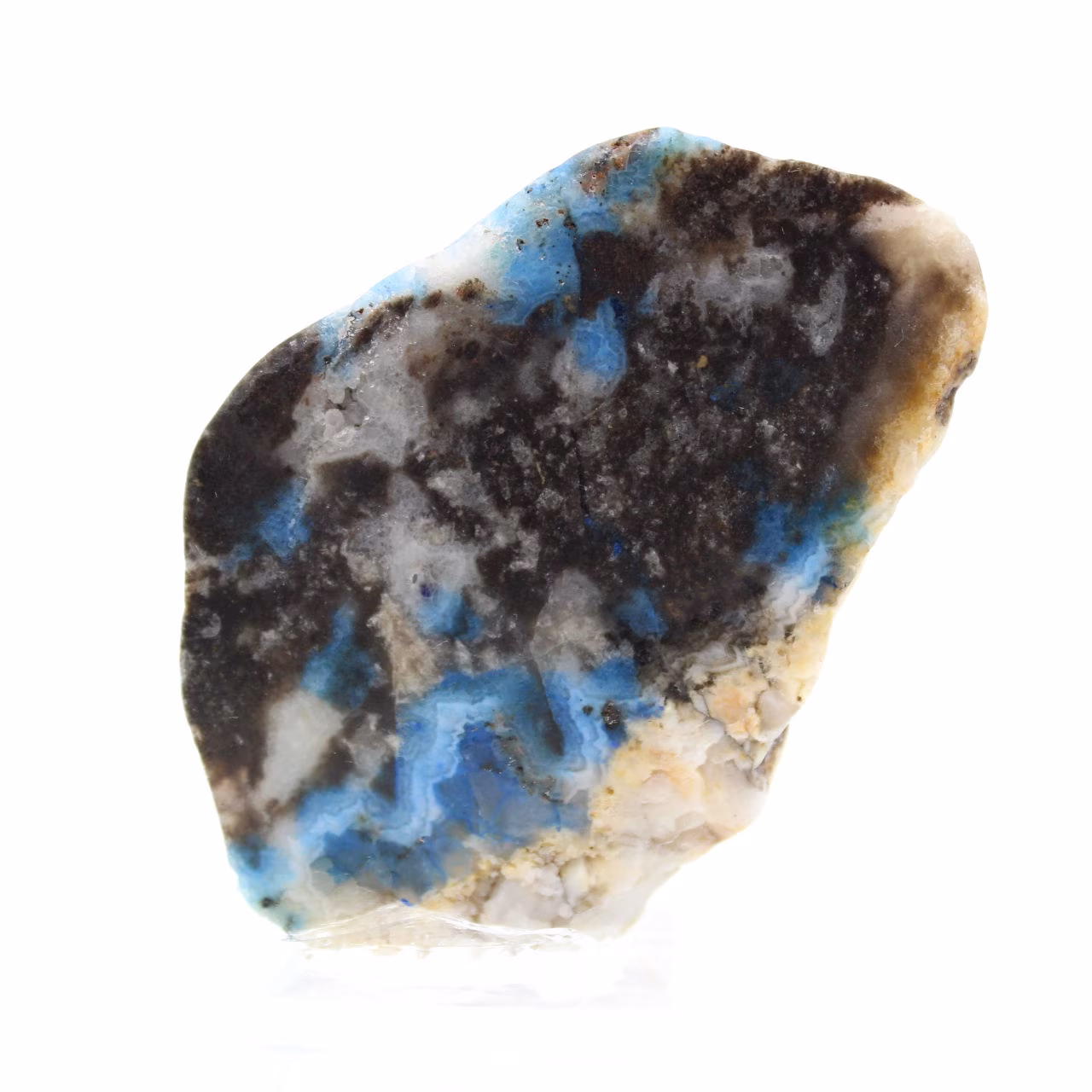 Authentic Azurite Malachite stone slice for decoration