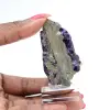 Polished Fluorite Pyrite stone slice - 0